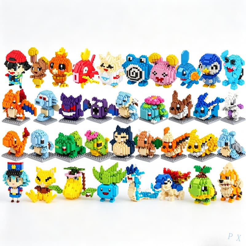 Blocos de Construção Educativos, 61 Modelos de Personagens, Brinquedo DIY para Crianças, Ideal para Presente