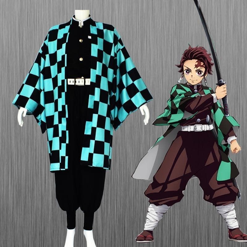 Halloween Demon Slayer cos traje borboleta Ninja crianças portão de cozinha Nezu Tanjiro Tomioka Giyu Nahu 8.18