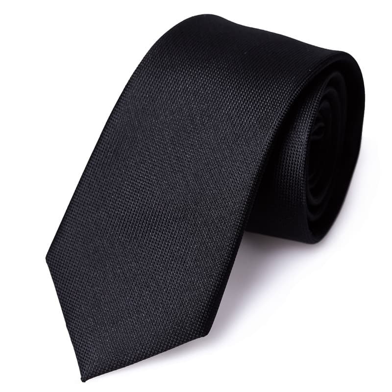 Noth Martin Gravata de Seda Masculina Roupa Formal Negócios Casual Estilo Preppy Cor Sólida Seda Mulberry Preto Jovem