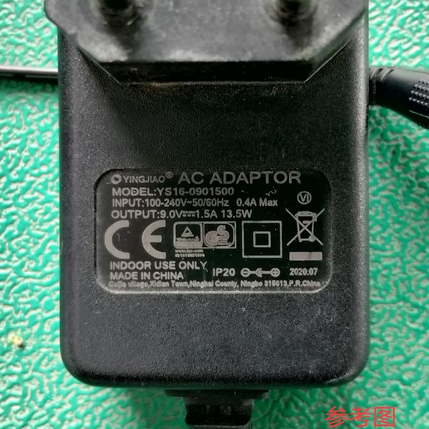 Adequado para YS16-0901500Adaptador de alimentação para máquina de remo Fitness 9V1.5A Cabo carregador Universal 2A