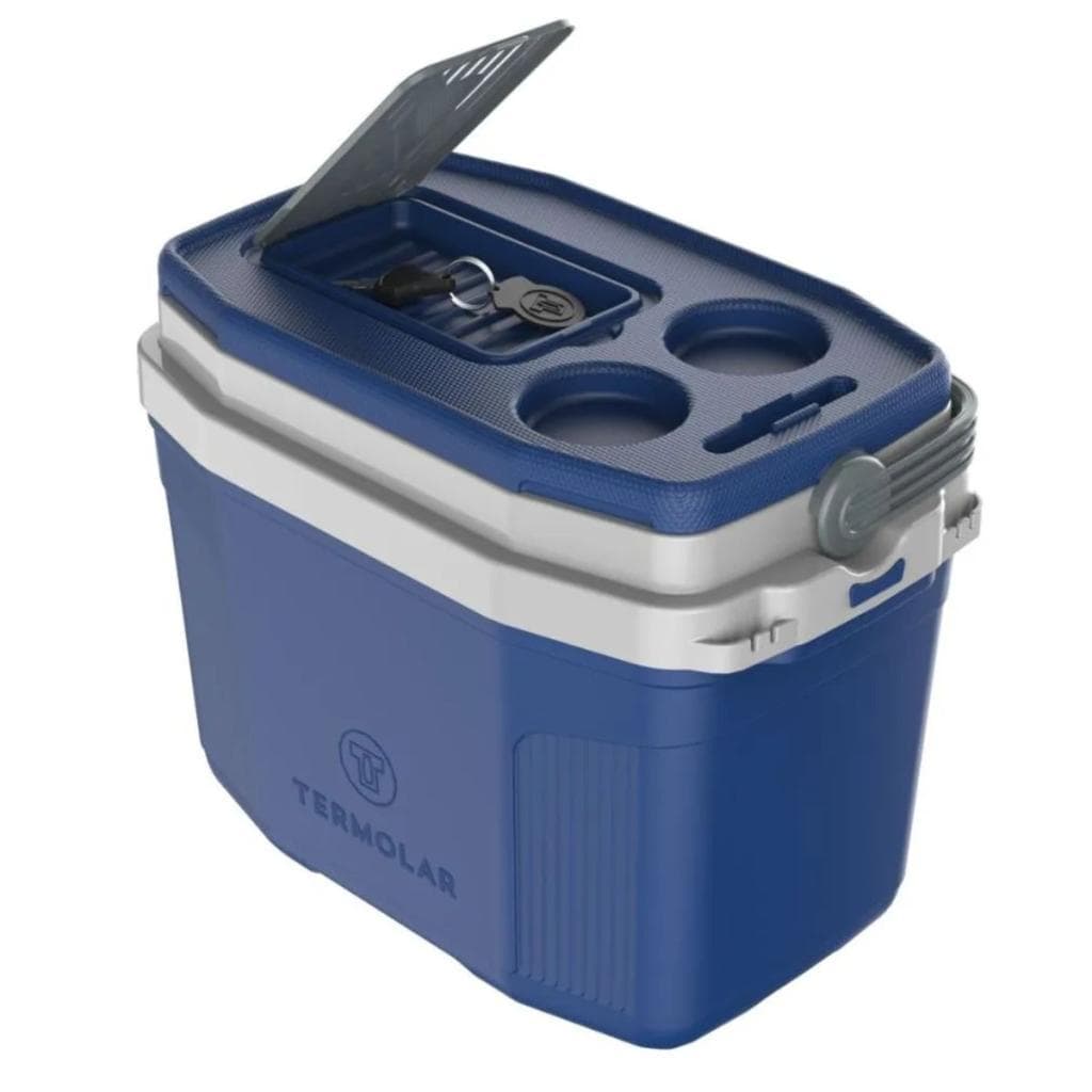 Caixa Térmica 20L Termolar SUV Azul Tech Cooler Para Praia Pesca Camping Viagem