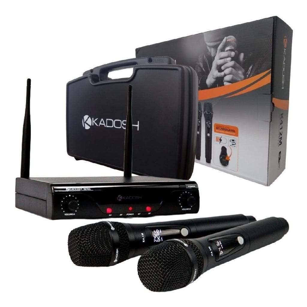 Microfones Kadosh K-412m Dinâmico Cardióide Preto