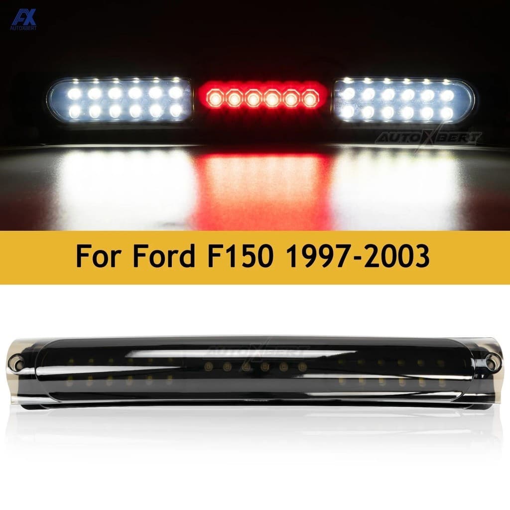 LED 3a Luz De Freio Alta Montagem Traseira Cauda Parar Lâmpada Carga Vermelho Branco Apto Para Ford F-150 1997-2003 2004