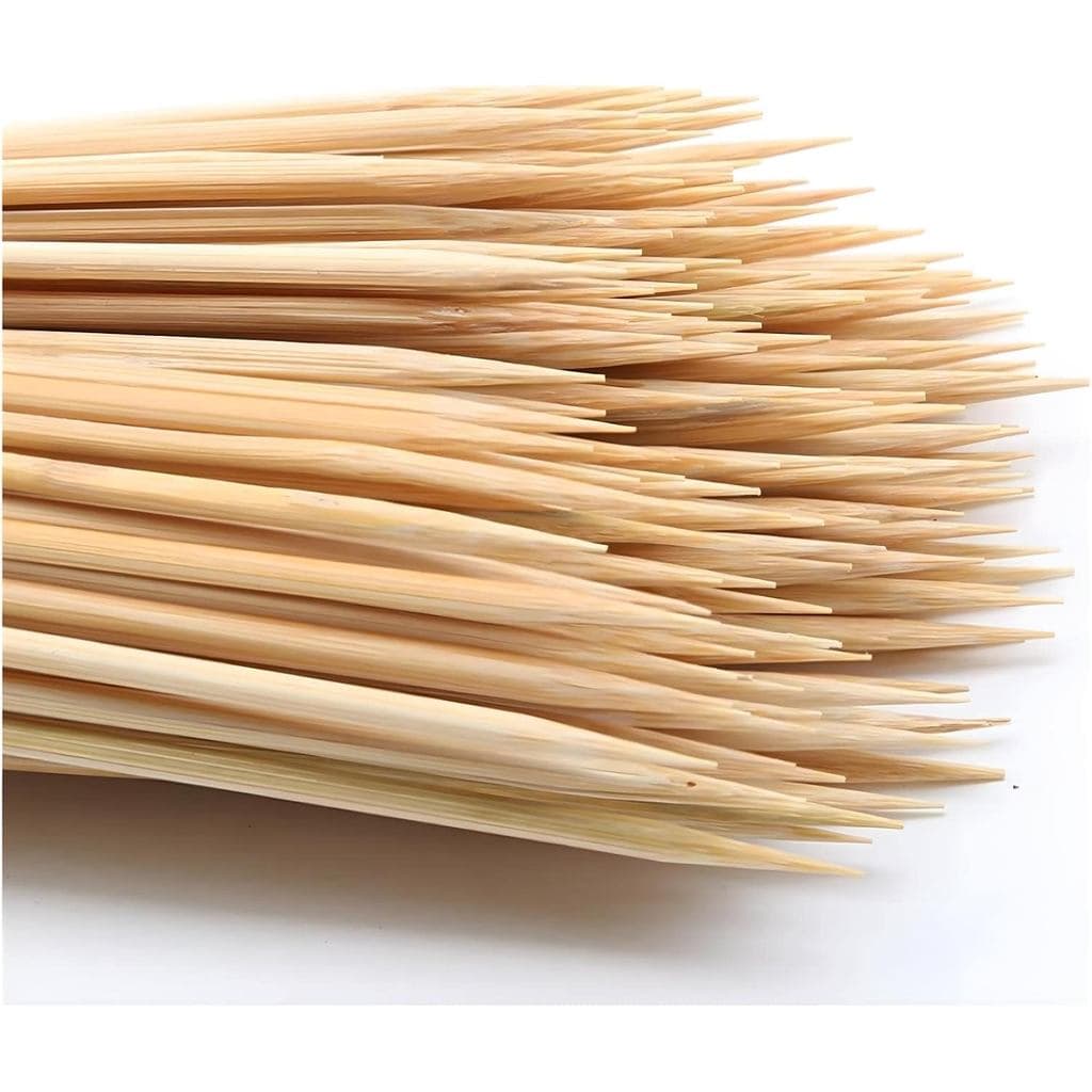 DTmasao 200PCS Espetos de Bambu de 6 polegadas para churrasco, aperitivos, frutas, coquetéis, espetinhos, fonte de choco