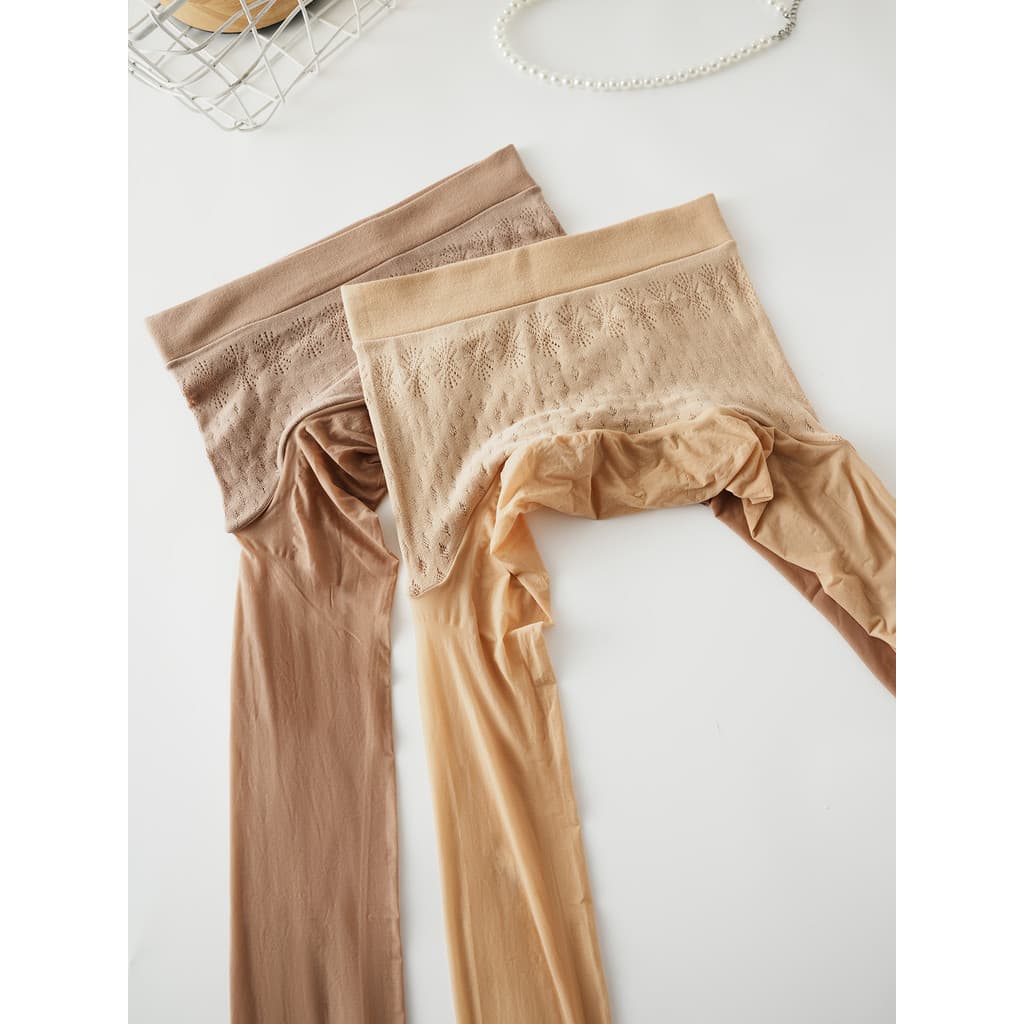360 graus sem costura meias de malha simples meia-calça feminina primavera verão fina sem costura perna nua ferramenta ú