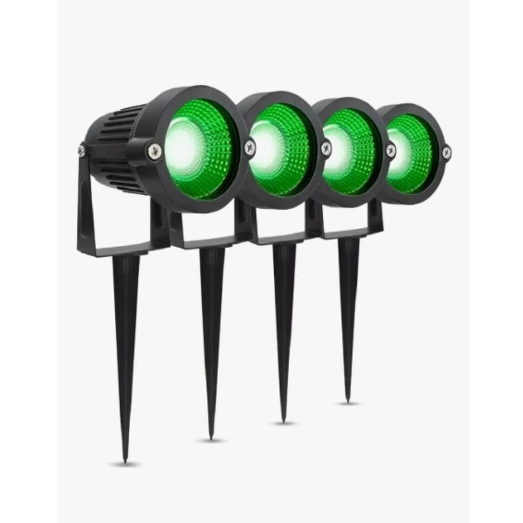 KIT 4 Luminária Espeto Jardim Super Led 7w Ip65 Prova Dágua
