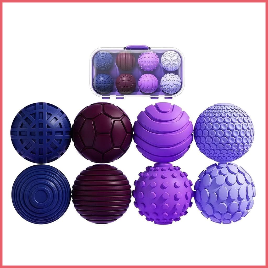 Fidget Bolas Magnéticas 8 Peças Texturizadas Mão Relaxamento Bola Para Adultos Crianças Escritório Mesa De Casa xurit2br