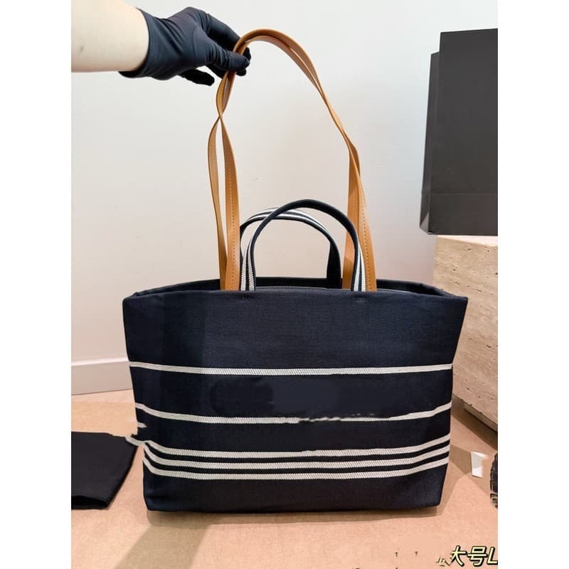 Listrado praia sacola 2026 novo estilo de viagem de um ombro grande saco Commuter All-Match bolsa feminina leve grande c