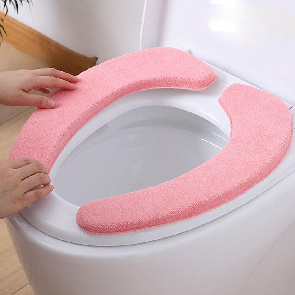 Almofada de Assento para Copo Sanitário para Prevenção de Mofo Acessórios de Banheiro Decoração de Casa Tipo Adesivo