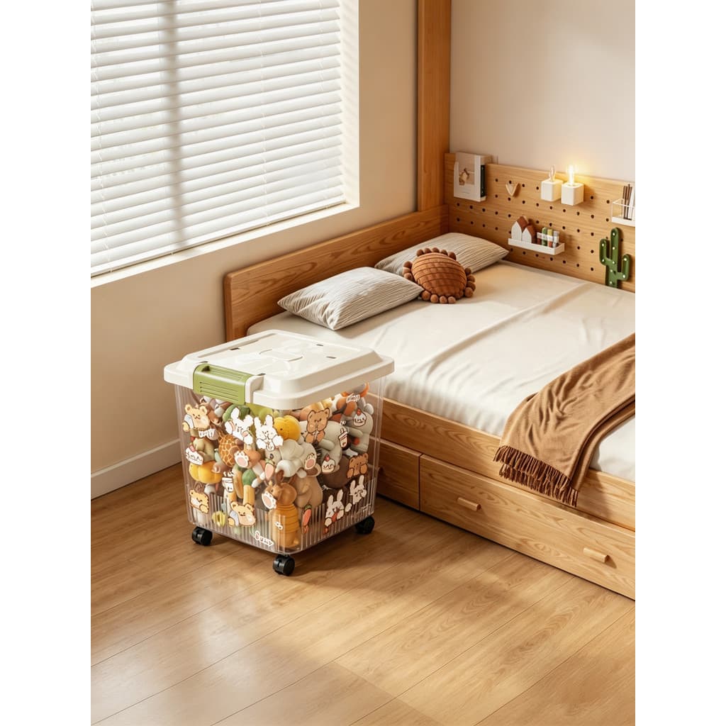 Caixa de armazenamento de brinquedos infantis quarto cabeceira boneca caixa de armazenamento grande capacidade Lego bloc