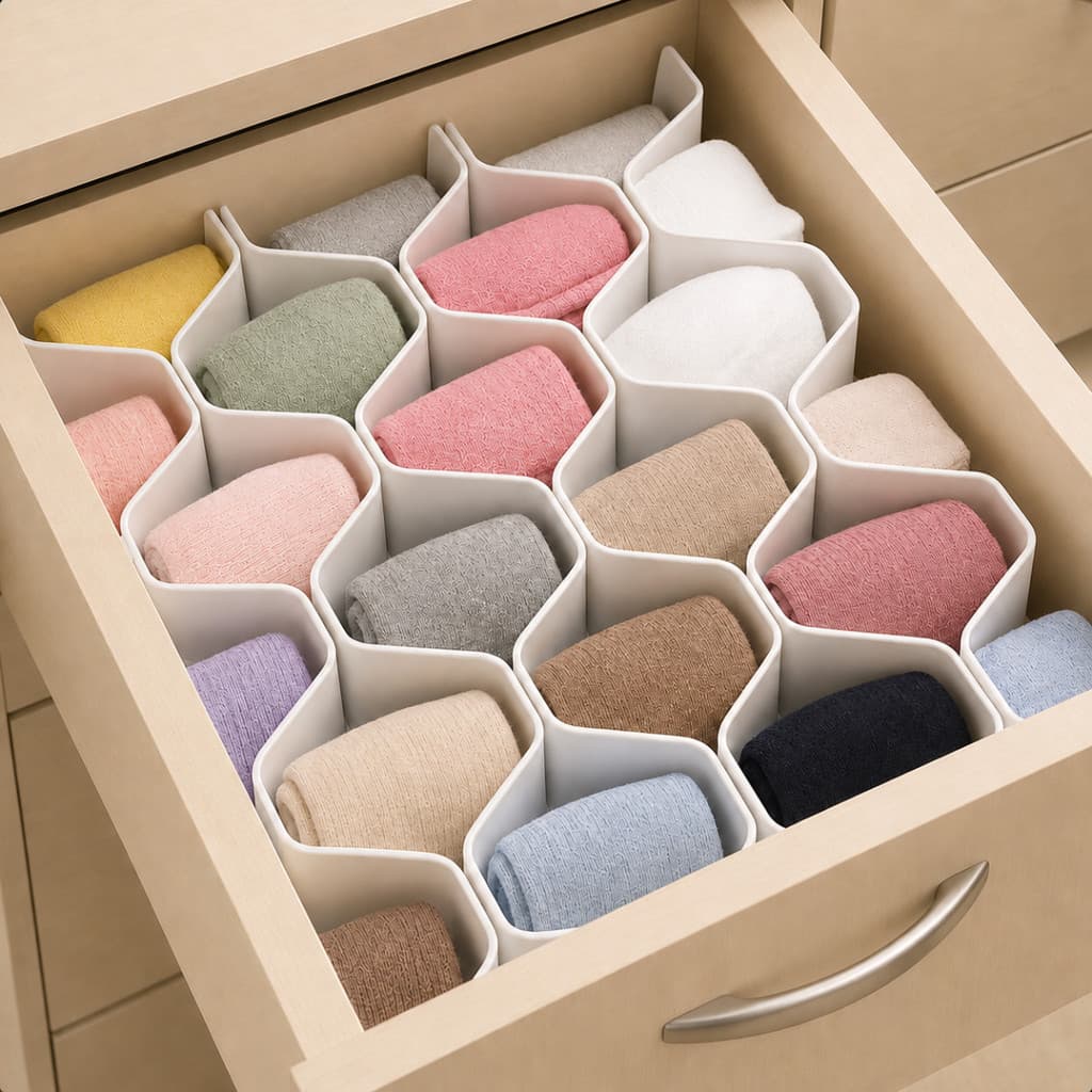 Colmeia Organizadora Gaveta Guarda Roupa Calcinha Cueca