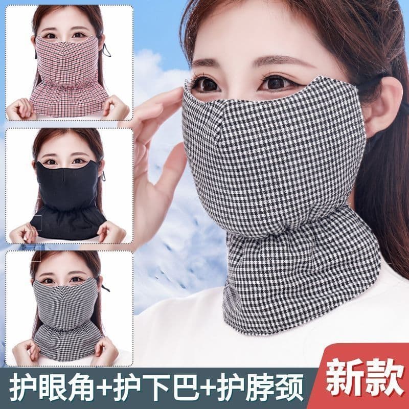 Máscara de ciclismo feminina espessada máscara Anti-poeira inverno Extra grande algodão à prova de frio respirável másca