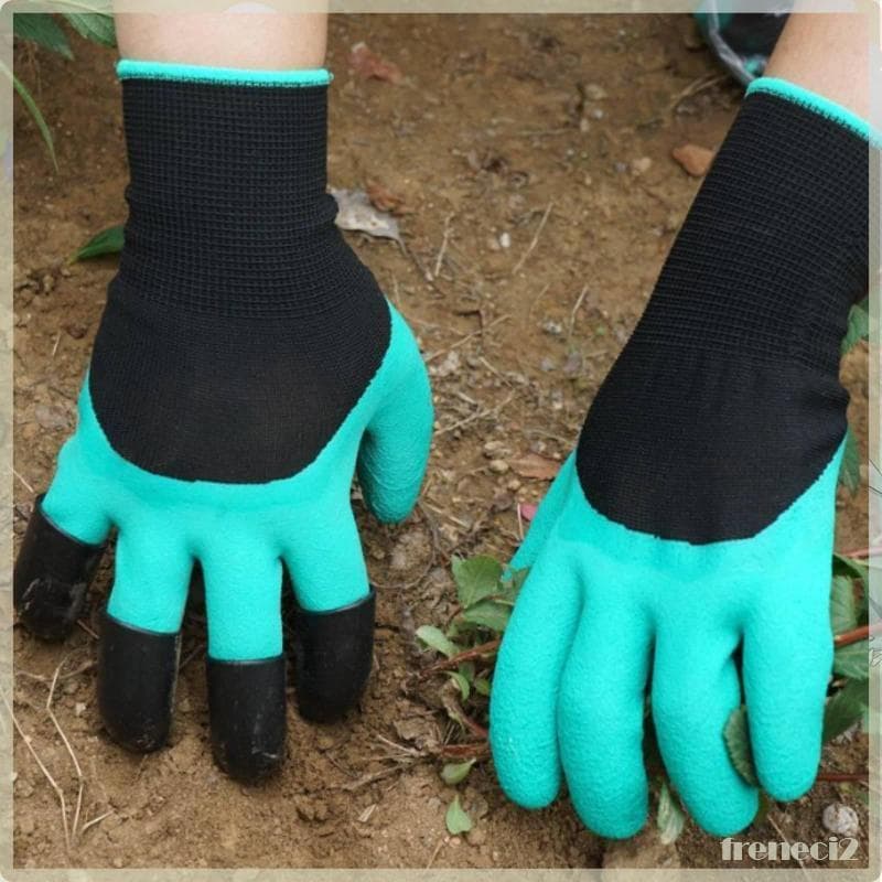 [Freneci2] Luvas De Jardim Revestidas Com Pulseira Preta Jardinagem De Malha Equipamento De Proteção De Boa Aderência Pa