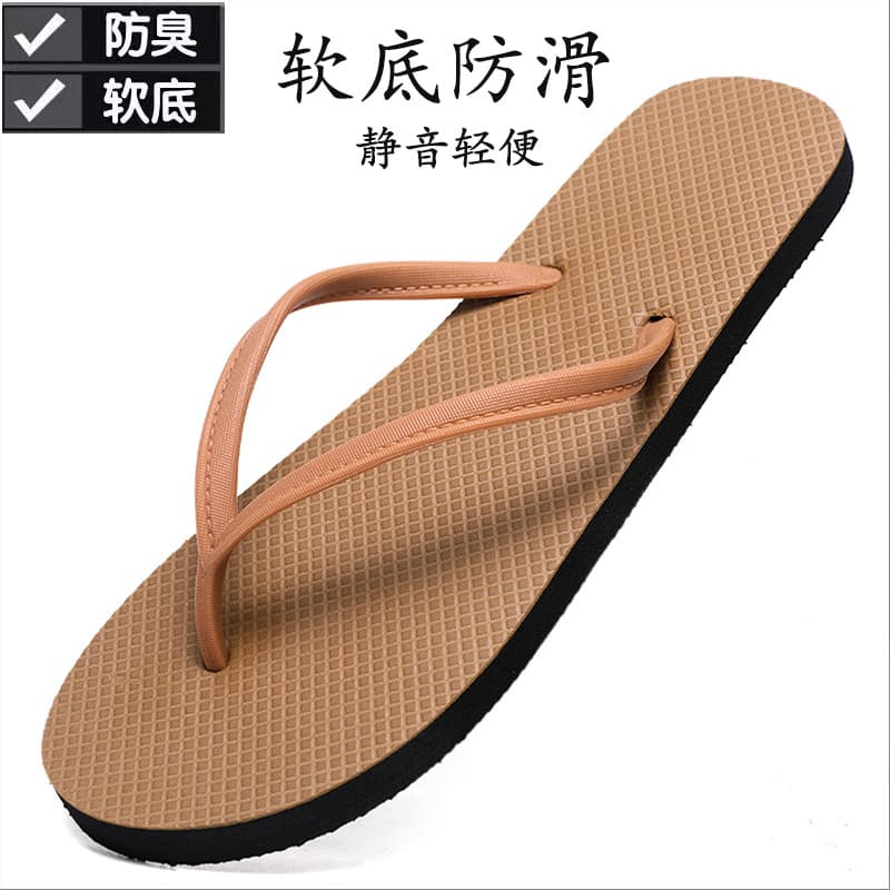 Marca flip-flops masculino novo estilo verão exterior usar antiderrapante desodorante sandálias na moda Casual flip-flop