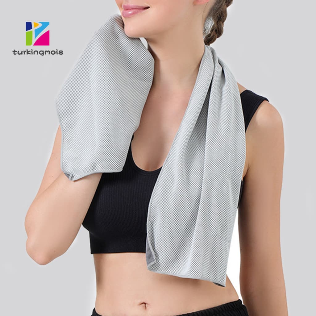 Towel for Athletes Heat-absorbing with Storage Box – Quick-dry Mesh Sweat for Extreme Heat Portable Gym Yoga Running H