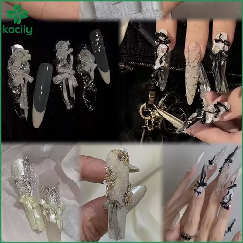 KC 1 Unidade De Fita De Arco De Silicone 3D Molde Para Arte Em Unhas Decorações De Carimbo De Alta Transparência Charme