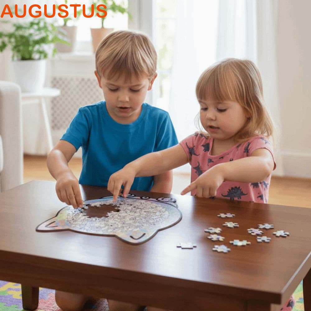 AUGUSTUS Cat Puzzle Brinquedo De Quebra-Cabeça Irregular , Em Forma De Gato Gatinho Fofo , Colorido