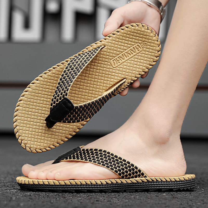 Chinelos masculinos ao ar livre wear verão novo estilo antiderrapante resistente ao desgaste chinelos de praia masculino