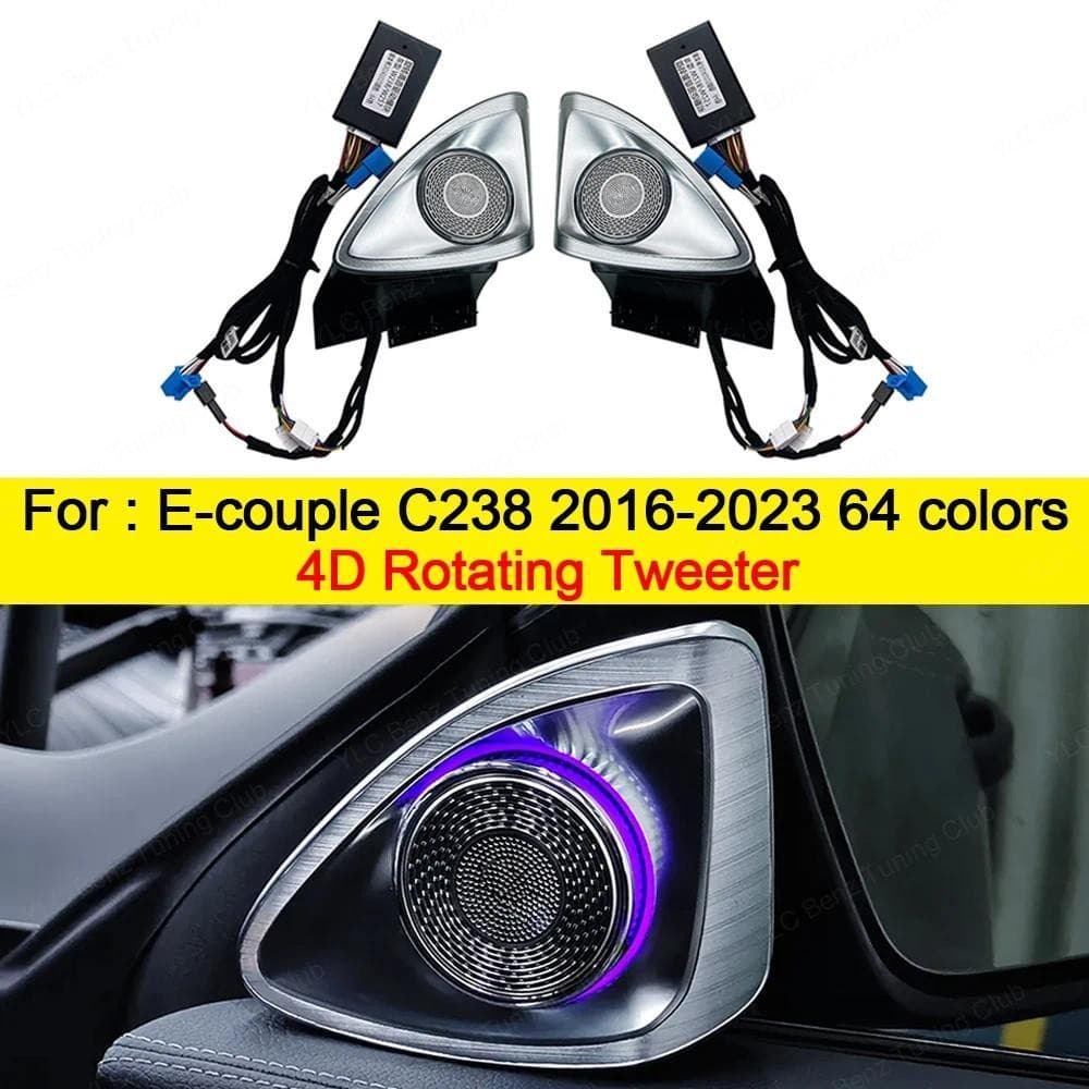 C238 E-Coupe 4D Tweeter Rotativo Para Interiores De Carro Mercedes-Benz 64 Cores Luz Ambiente 2016-2023 4D Agudosauto Pe
