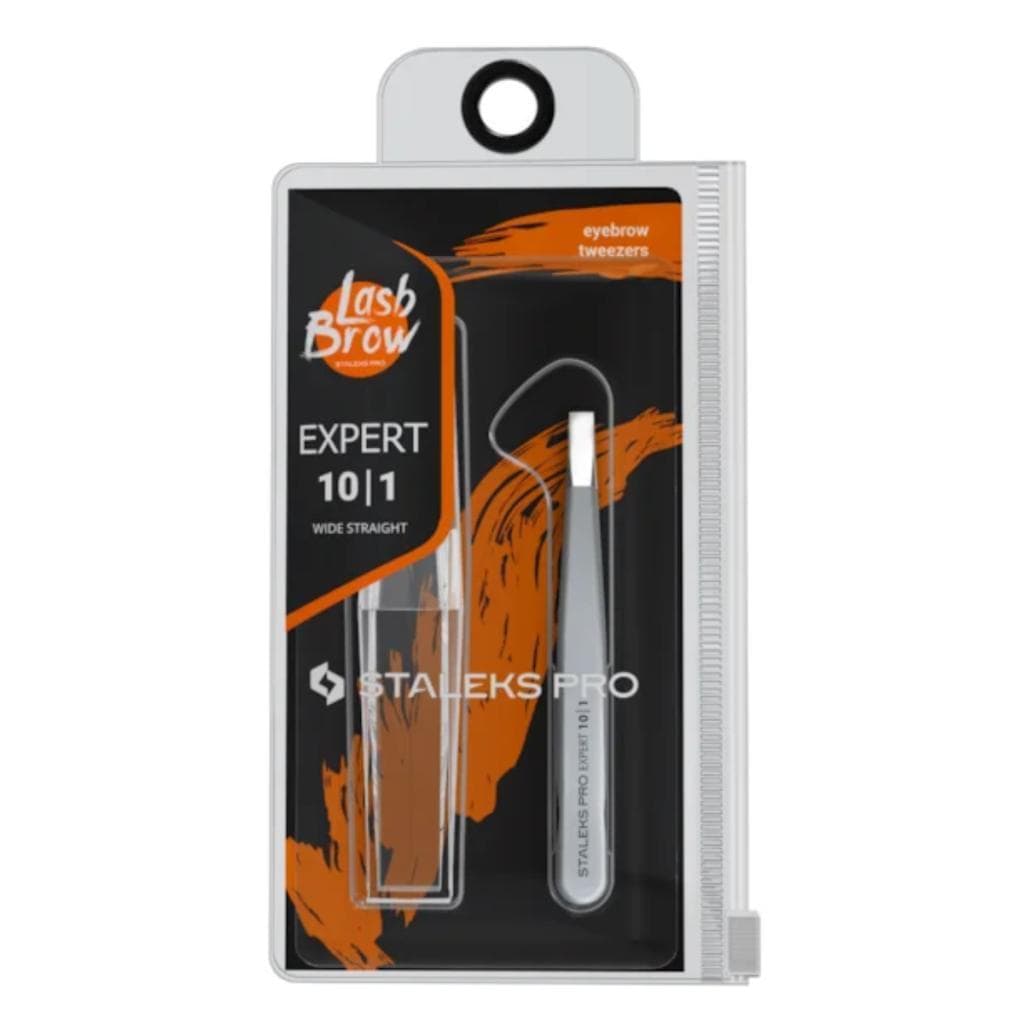 Staleks Pinca de Sobrancelha Serie Expert 10 Reta Larga TE-10-1