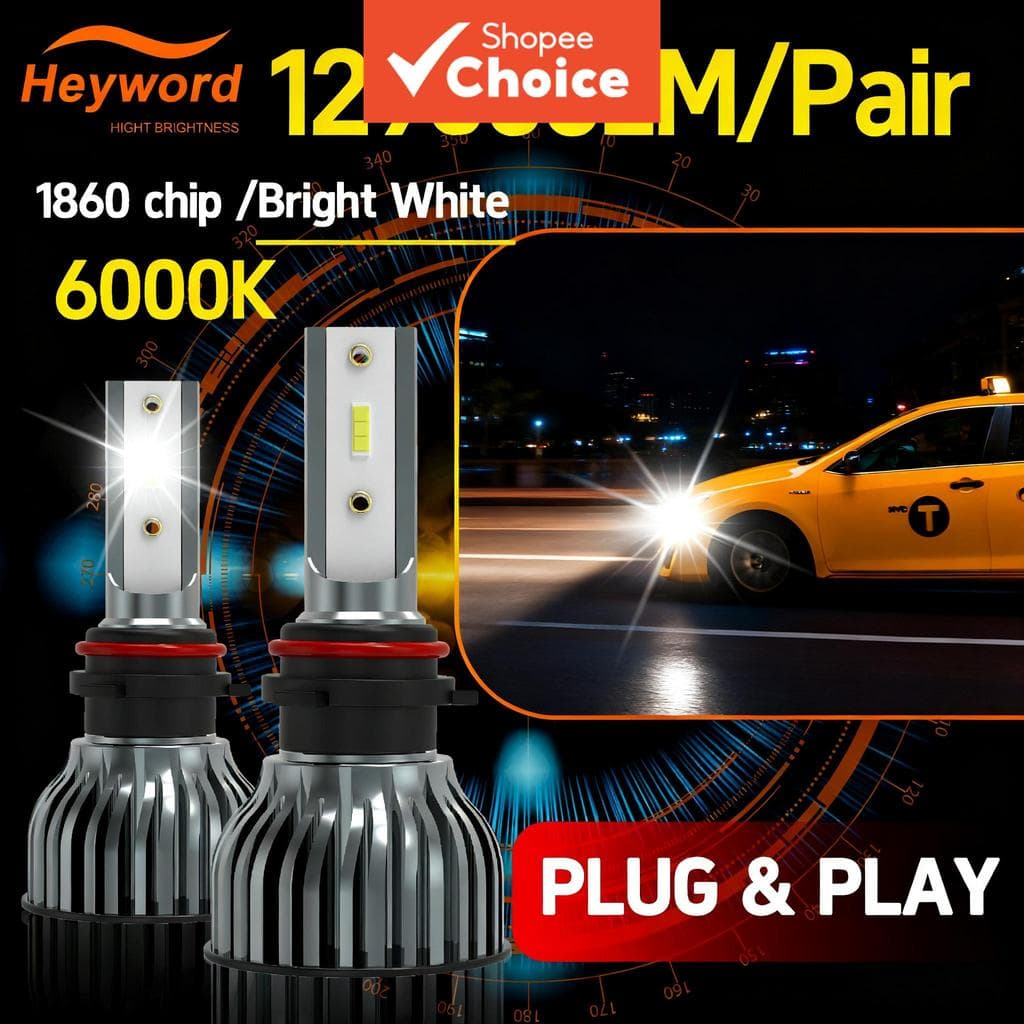 Heyword LED H4 H7 Farol de Carro H1 Lâmpada H8 H11 9005 HB3 9006 HB4 9004 HB1 H3 HB5 H13 Luzes de Led 20000LM Lâmpada