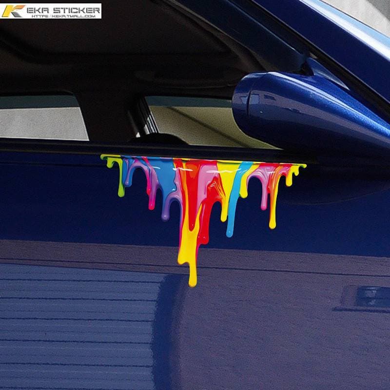 Cor fluido dopamina pintura carro veículo elétrico adesivo tridimensional bloqueio risco cobrindo adesivo decorativo à p
