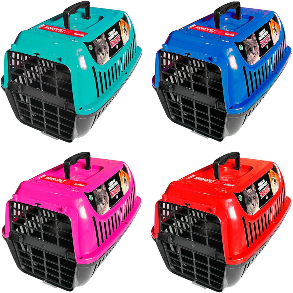 Kit 4 Caixa de Transporte Gato N1 Com 4 Travas Bolsa de transporte Cachorro Gato Coelho