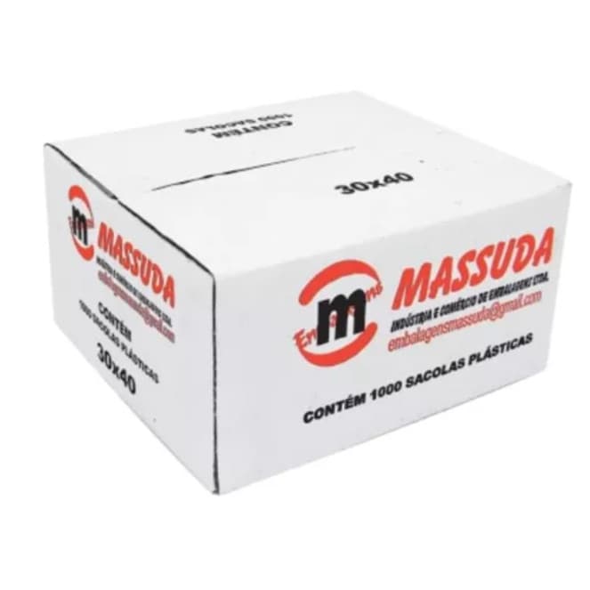 Sacola Massuda 30X40 Caixa Milheiro C/1000