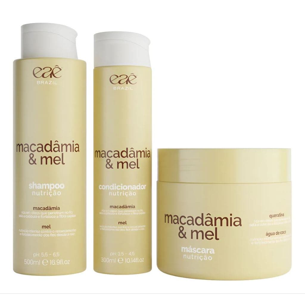 Kit Macadâmia & Mel - Nutrição Intensa - Eaê Brazil