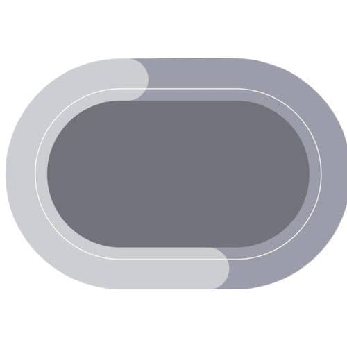 Tapete Oval Banheiro Absorvente Antiderrapante Sortido Conforto Durabilidade