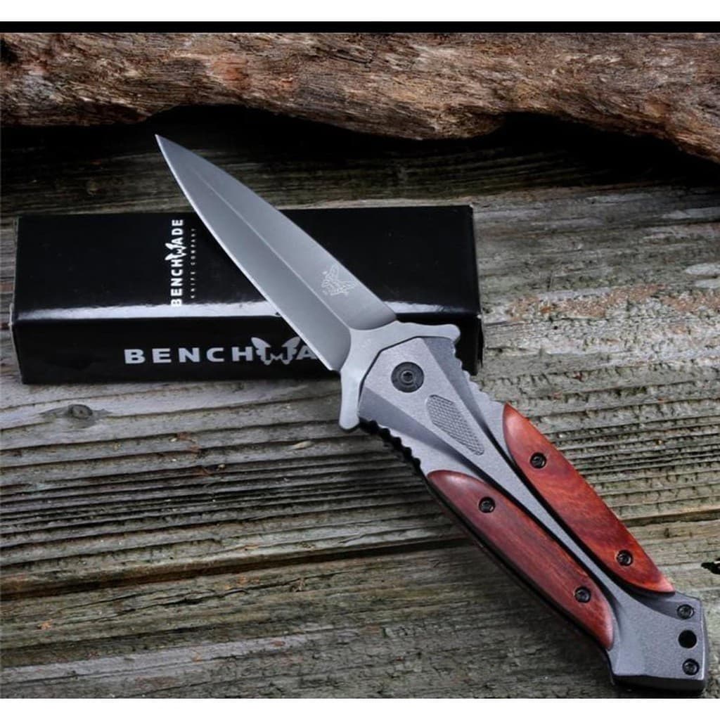 canivete Tactical Knives Titanium Hardwood Caça Camping