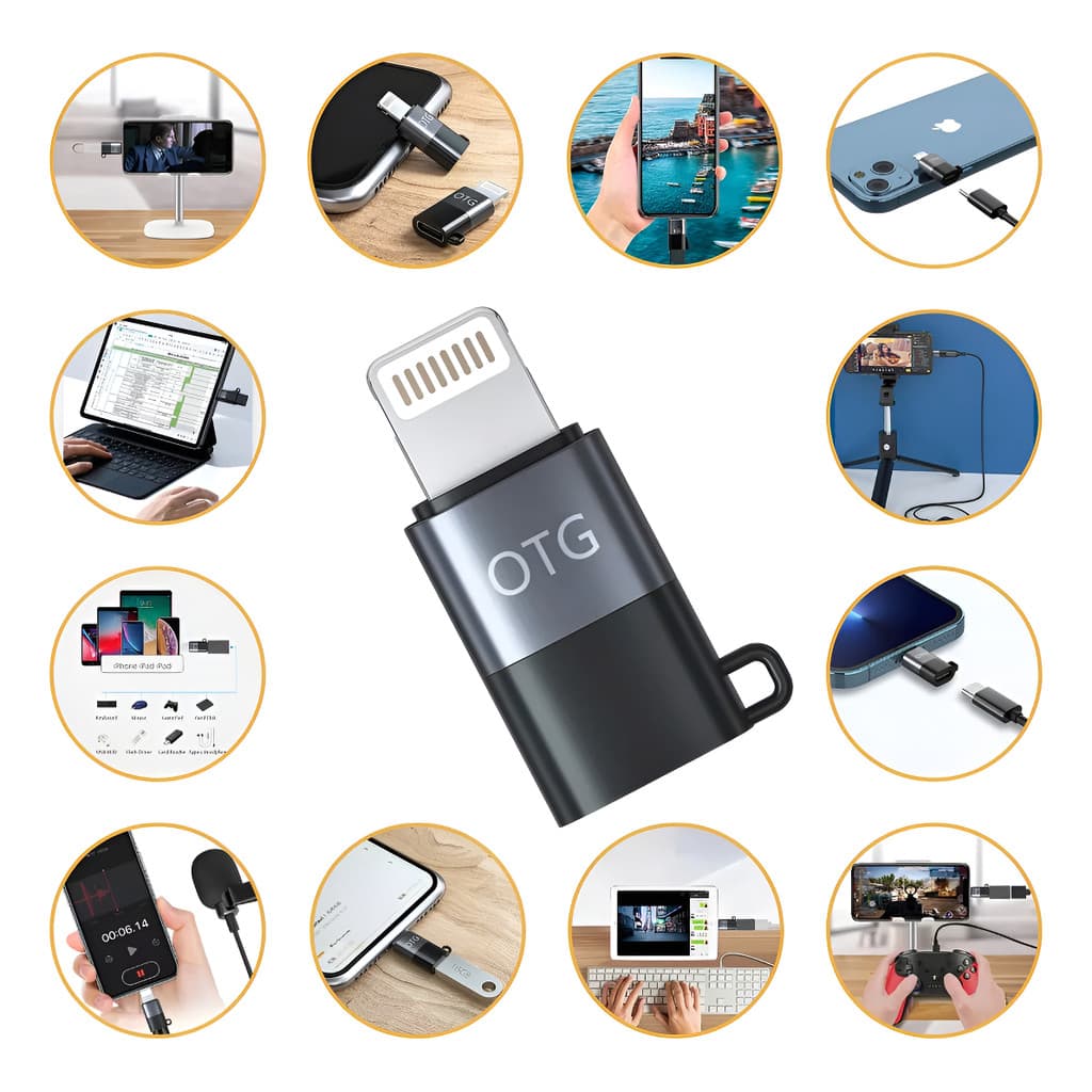 Adaptador De Acessórios Usb C Para iPhone E iPad - Lightning