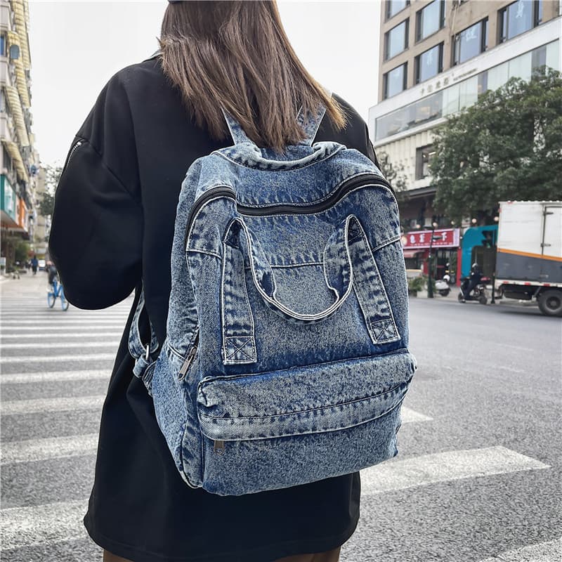 Mochila Casual/bolsa jeans