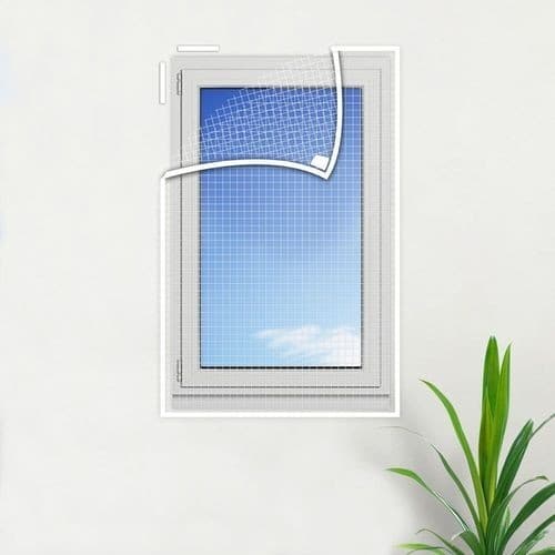 Tela Mosquiteira Janela Basculante Proteção Contra Insetos Ventilação Segura 45x65cm
