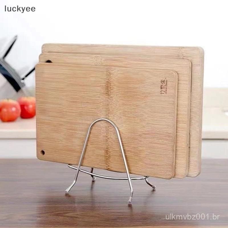 luckyeo Rack Prateleira Suporte Multi Camada Economia De Espaço Tábua De Corte À Prova De Ferrugem Prático Organizador D