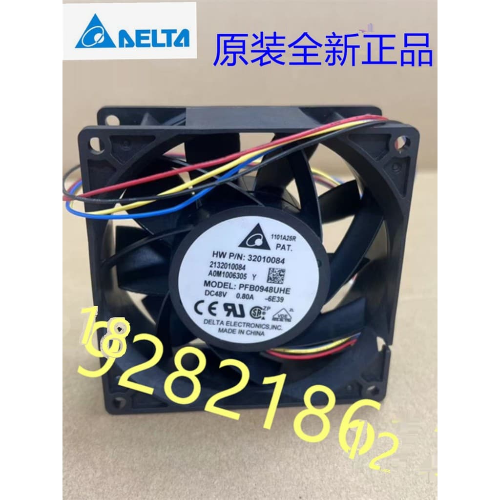 Delta PFB0948EHE/GHE/UHE 48V 9038 9CM Ventilador de resfriamento 0.42A/0.80A