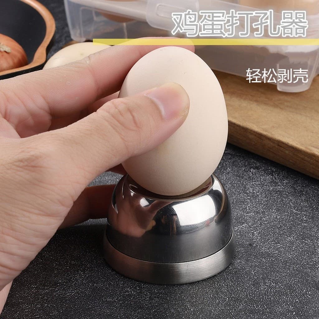 Broca perfuradora de ovo magnética estilo japonês, furo de aço inoxidável, buraco de gravata de ovo cozido, ovo cozido n