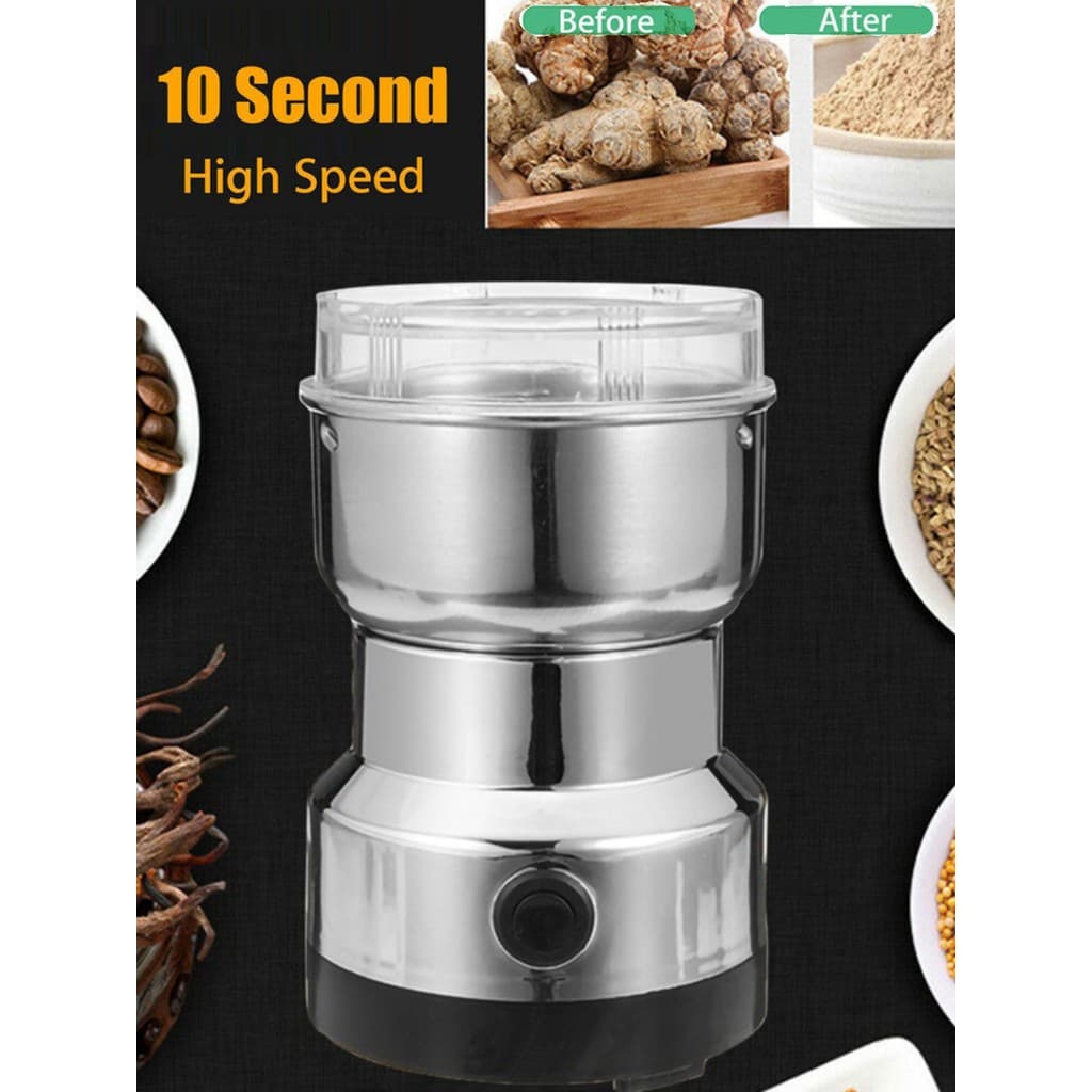 Moedor de café de cor sólida Moedor de café de feijão Triturador de grãos de aço inoxidável pequeno Moedor de caf