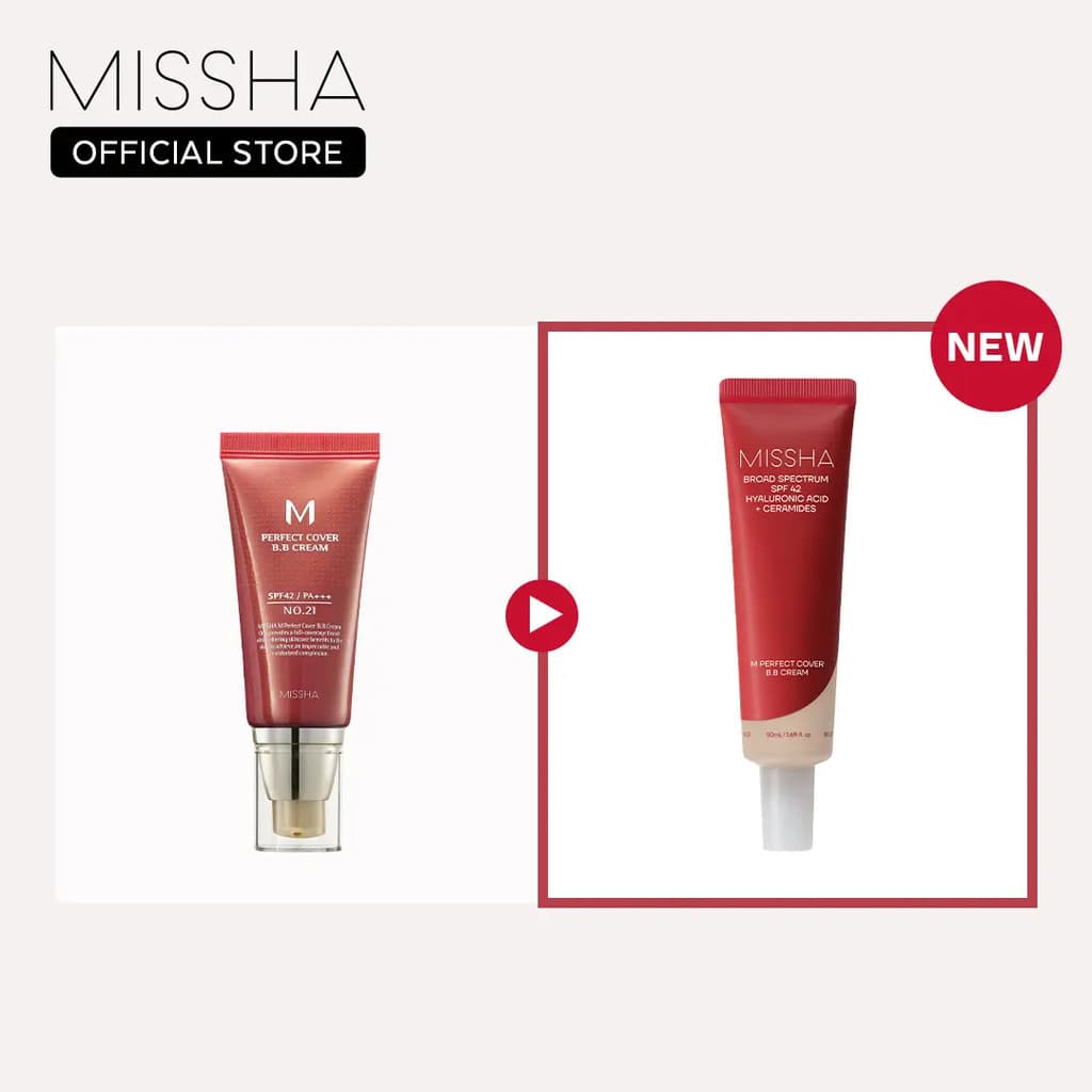 [MISSHA Oficial] BB Cream M Perfect Cover SPF 42 PA+++ (50ml) RVZH