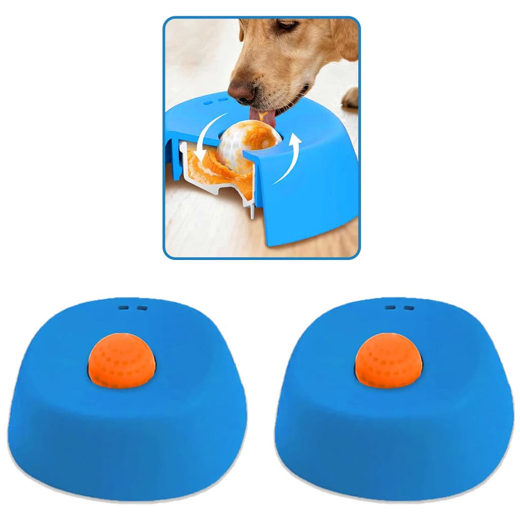 Comedouro Lento Tigela De Lamber Kit 2 Uni Caes Gatos Cachorros Pet Filhote Liquido Petisco Alivio De Tedio Brinquedo