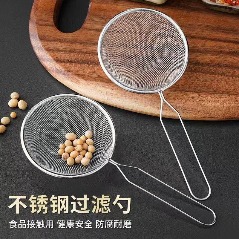 Coador de cozinha doméstica bolinho cerca de pesca filtro malha macarrão tamanho grande suco de aço inoxidável soja leit