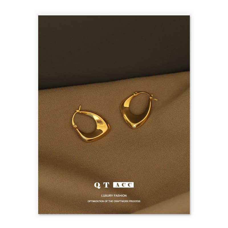 | kit brinco aço inoxidável | 【cartelas de brincos feminino】 ❈Preservação de alta cor latão galvanoplastia ouro Real ins