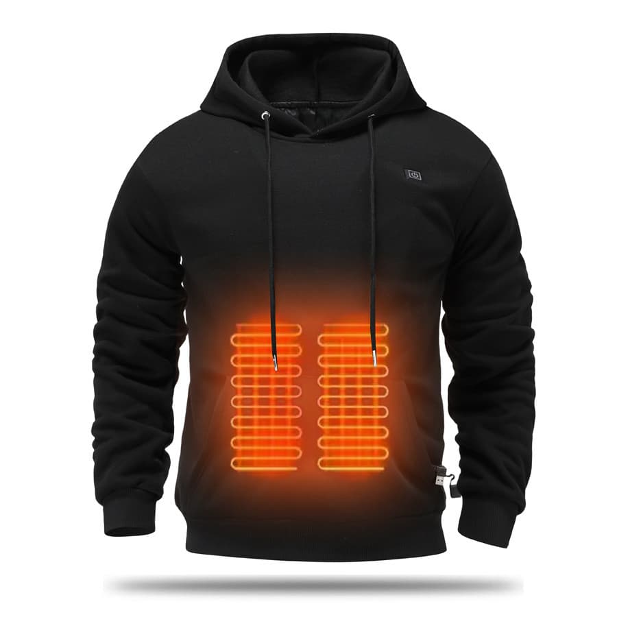 Inverno com capuz aquecimento moletom roupas de aquecimento dos homens USB aquecimento moletom quente ao ar livre roupas