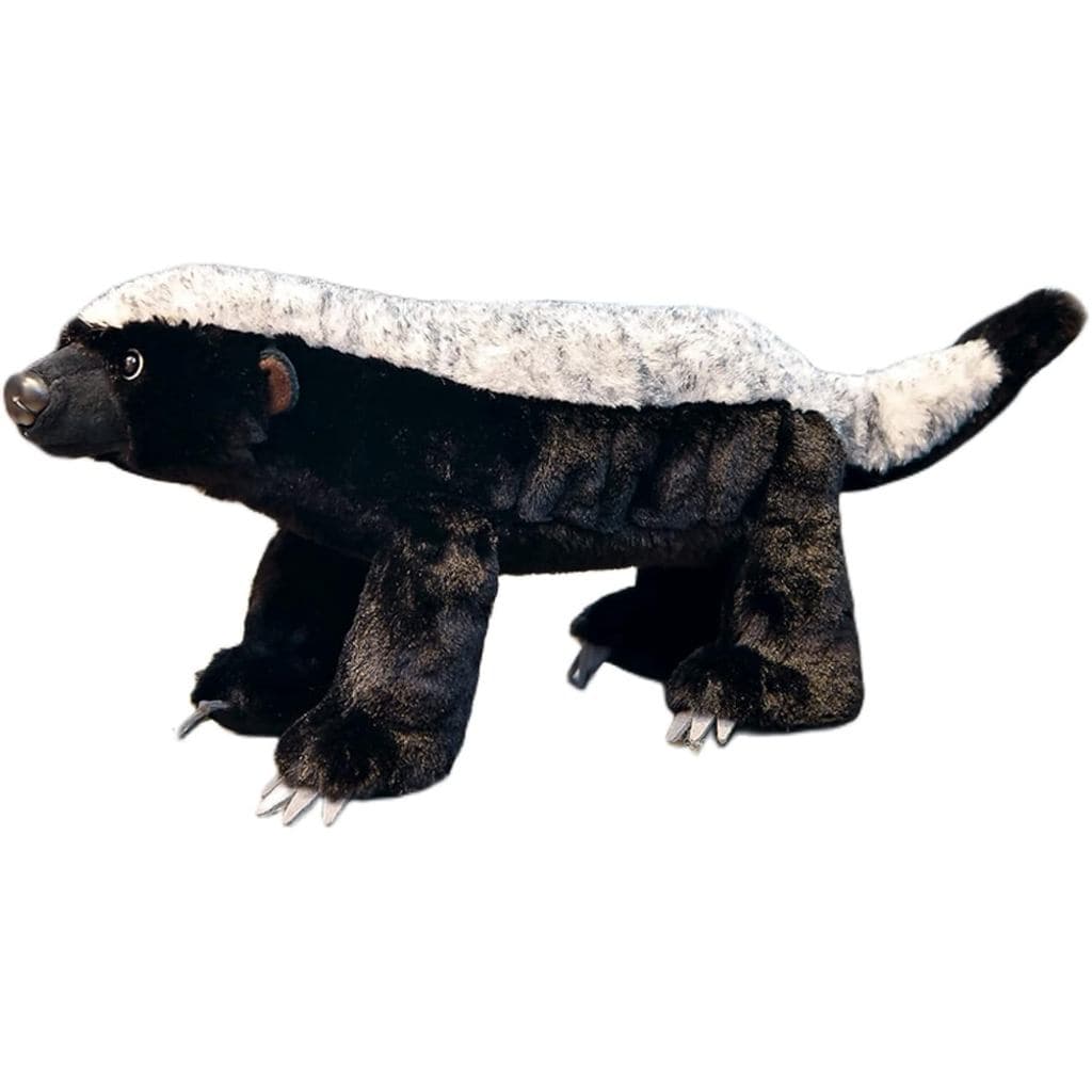 FRANKIEZHOU Urso-de-mel de Pelúcia - Preto 15,75", Brinquedo de Pelúcia Realista de texugo, Brinquedo de Pelúcia Urso-de