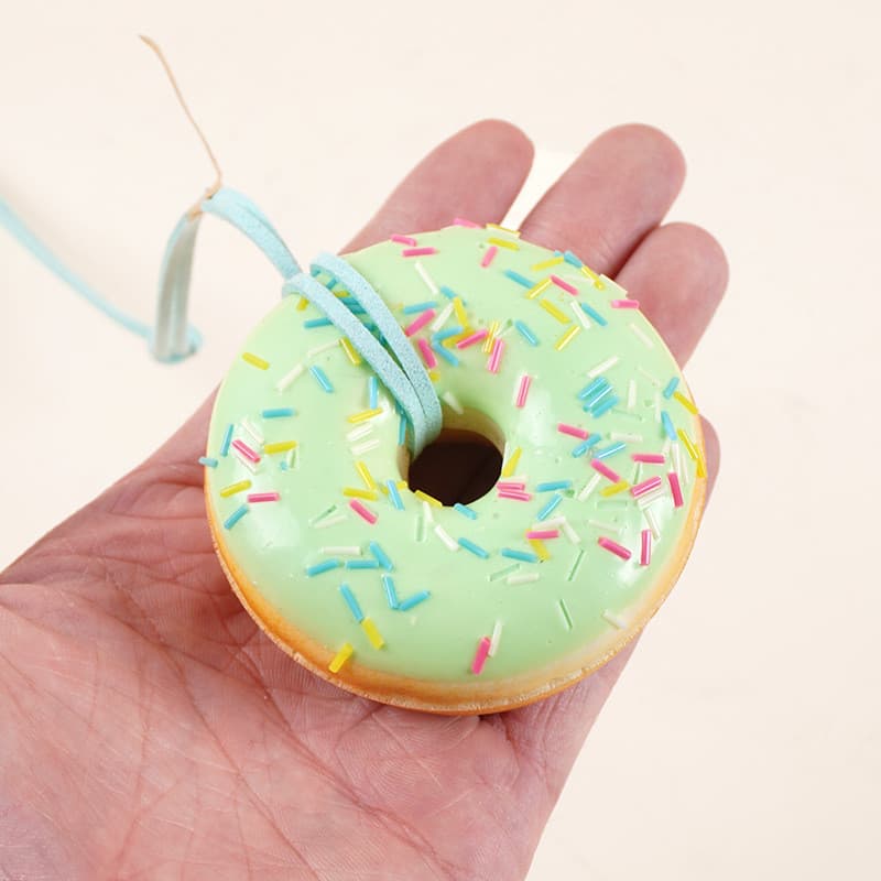 Simulação Donut Carro Pingente Decoração de Carro