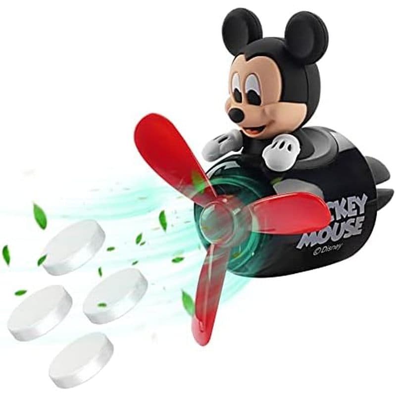 Purificadores De Ar Para Carro Cute Cartoon Mouse Pilot Difusor De Hélice Rotativa Ventilador De Saída Automotivo Decora