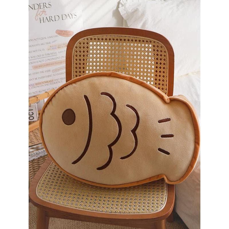 Bonito Taiyaki Manteiga Pão Brinquedo de Pelúcia Menina Coração Casa Sofá Almofada de Carro Travesseiro de Cochilo