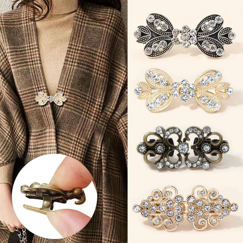 Botão de Metal Hanfu camisola Cardigan casaco de pele feminino botão roupas botão fixo clipe botão gancho