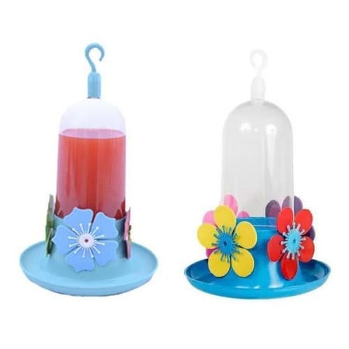 Kit 2 Bebedouro Beija Flor Maxximo Para Jardim 290ml Plástico Colibri