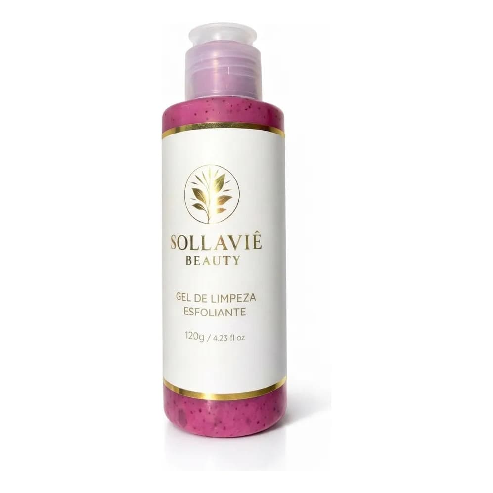 Gel Esfoliante Facial Damasco Limpeza Profunda Pele Macia Morango